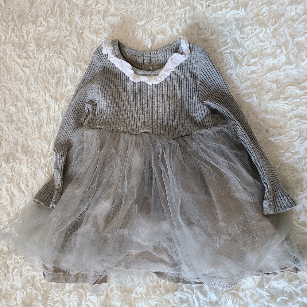 Gray Tutu Dress for Baby Girl